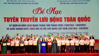 Bế mạc Hội thi tuyên truyền lưu động toàn quốc năm 2025 kỷ niệm 80 năm Cách mạng tháng 8 và Quốc khánh nước CHXHCN Việt Nam 