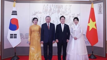 [Ảnh] Lễ đón Tổng Bí thư Tô Lâm và Phu nhân thăm cấp Nhà nước Hàn Quốc