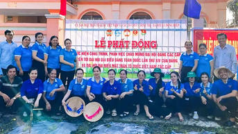 Thực hiện các công trình, phần việc chào mừng đại hội Đảng và đại hội MTTQVN các cấp