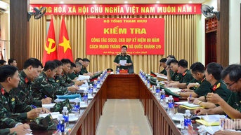 Đoàn công tác Bộ Quốc phòng kiểm tra công tác sẵn sàng chiến đấu tại Lữ đoàn 74