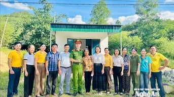 Phó trưởng Công an xã Nghĩa Đồng vận động xây 3 căn nhà kiên cố cho người nghèo