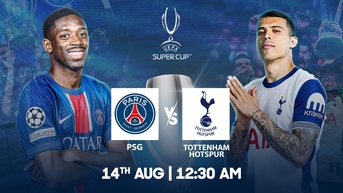 2025년 8월 14일 PSG vs 토트넘 유러피언 슈퍼컵 생중계 시청 링크