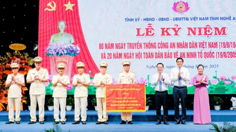 Nghệ An kỷ niệm 80 năm ngày truyền thống Công an nhân dân và 20 năm Ngày hội toàn dân bảo vệ an ninh Tổ quốc