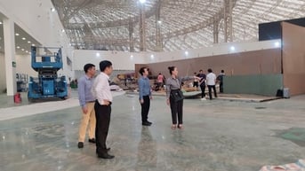 Phó Chủ tịch tỉnh Lâm Đồng kiểm tra tiến độ thi công Triển lãm Thành tựu đất nước