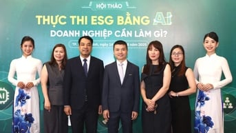 Dàn diễn giả, khách mời tham dự hội thảo "Thực thi ESG bằng AI"