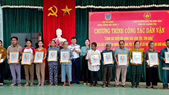Cảnh sát biển đồng hành với ngư dân và đồng bào dân tộc, tôn giáo