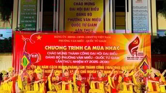 Đặc sắc chương trình nghệ thuật mừng thành công Đại hội Đảng bộ phường Văn Miếu - Quốc Tử Giám