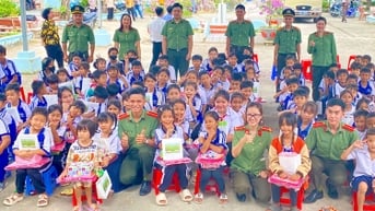 Tổ chức Chiến dịch 'Hành quân xanh' tại xã Tri Tôn