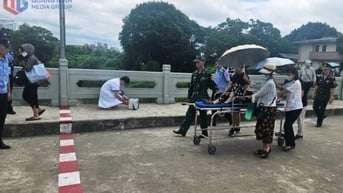 Đồn BPCKQT Móng Cái: Cấp cứu kịp thời công dân Trung Quốc 