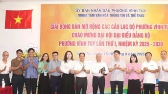 Vĩnh Tuy tổ chức hoạt động văn hóa, thể thao chào mừng Đại hội Đảng bộ phường