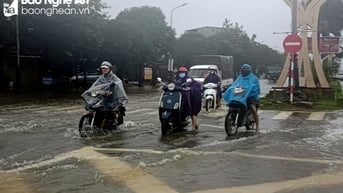 Cảnh báo ngập lụt nhiều địa phương ở Nghệ An