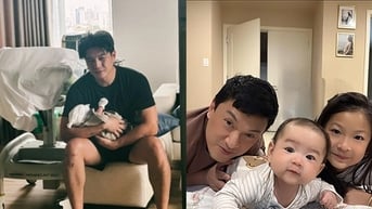 Ngô Thanh Vân khoe ông xã 'đầu bù tóc rối', Lam Trường và 2 con giống hệt nhau