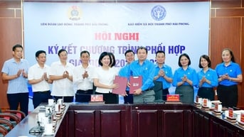 Liên đoàn Lao động - Bảo hiểm Xã hội thành phố ký kết chương trình phối hợp giai đoạn 2025 - 2030