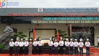 Gắn biển công trình đầu tư hệ thống giám sát và điều khiển tự động hóa mỏ than Khe Chàm III