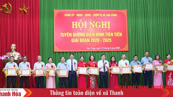 Xã Sao Vàng biểu dương điển hình tiên tiến giai đoạn 2020 – 2025