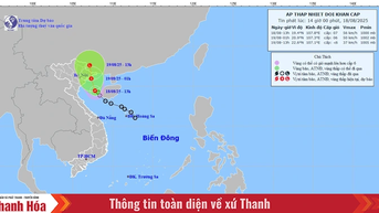 Áp thấp nhiệt đới cách đặc khu Bạch Long Vĩ khoảng 70km, giật cấp 9