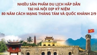 Nhiều sản phẩm du lịch hấp dẫn tại Hà Nội dịp kỷ niệm 80 năm Cách mạng Tháng Tám và Quốc khánh 2/9
