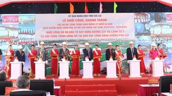 Lễ khởi công dự án đường cất hạ cánh số 2 và các công trình đồng bộ tại khu bay Cảng hàng không Phù Cát