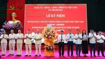 Xã Thanh Oai: Phát huy truyền thống 80 năm Công an nhân dân, xây dựng thế trận an ninh nhân dân vững chắc