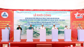 Khởi công dự án phục vụ giải phóng mặt bằng xây dựng đường sắt Lào Cai - Hà Nội - Hải Phòng
