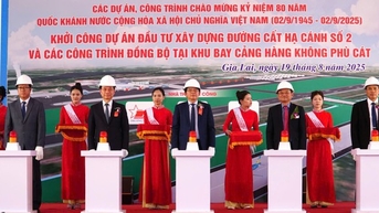 Gia Lai៖ ការសាងសង់ផ្លូវរត់លេខ ២ នៅអាកាសយានដ្ឋាន Phu Cat បានចាប់ផ្តើមហើយ។