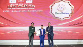Công ty Yến sào Khánh Hòa đạt Top 10 Thương hiệu nổi tiếng ASEAN 2025