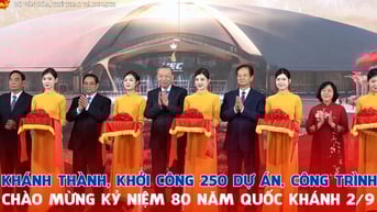 Khánh thành, khởi công 250 dự án, công trình chào mừng kỷ niệm 80 năm Quốc khánh 2/9