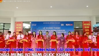 Khánh thành công trình nâng cấp Bệnh viện Thể thao Việt Nam chào mừng 80 năm Quốc khánh