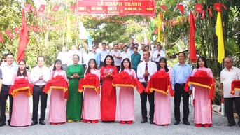 Phường Bình Đức khánh thành cầu Trạm Y tế
