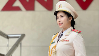 Trúc Mai - Thiếu tá công an xinh đẹp người Hải Phòng