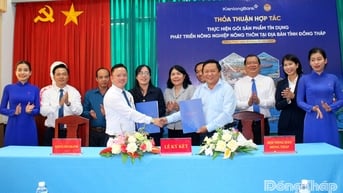 Hội Nông dân tỉnh Đồng Tháp và KienlongBank Tiền Giang ký kết thỏa thuận hợp tác