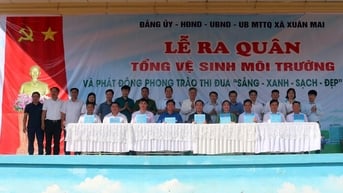 Xã Xuân Mai: Phát động phong trào thi đua “Sáng - xanh - sạch - đẹp”