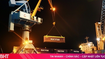 Khai trương tuyến vận tải container Hải Phòng - Vũng Áng- Hải Phòng