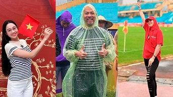 សិល្បករប្រជាជន Le Khanh សិល្បករកិត្តិយស Duc Hung និងកញ្ញា My Linh ហាត់សមសម្រាប់ទិវាជាតិ ថ្ងៃទី 2 ខែកញ្ញា។
