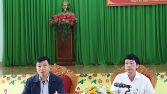 Bí thư Tỉnh ủy Lâm Đồng Y Thanh Hà Niê Kđăm làm việc với xã Thuận An