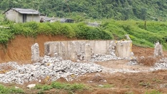 Chủ đầu tư dự án Cụm công nghiệp Bắc Sơn 2 đã phá dỡ công trình bể xử lý nước thải tập trung