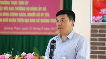 ឃុំ Quang Truc រួបរួម និងប្ដេជ្ញាសម្រេចបាន និងលើសពីគោលដៅឆ្នាំ២០២៥។