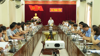 Tổ công tác của Sở Tài chính làm việc với các xã về công tác thu, chi ngân sách năm 2025
