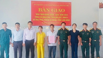 ឃុំ Da Teh 3 ចាប់ផ្តើមសាងសង់ផ្ទះដឹងគុណសម្រាប់គ្រួសារយោធា