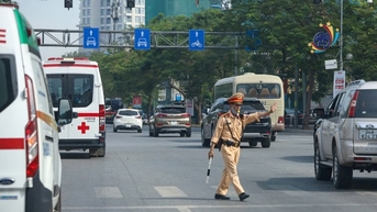 Cảnh sát giao thông Hà Nội hỗ trợ vận chuyển an toàn trái tim được hiến tặng