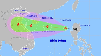 អាកាសធាតុថ្ងៃទី ២៣ ខែសីហា៖ ខ្យល់ព្យុះផ្គររន្ទះរាលដាលពាសពេញភាគខាងជើង ព្យុះត្រូពិចចូលសមុទ្រខាងកើត
