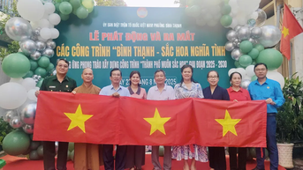 Binh Thanh Ward អំពាវនាវឱ្យគ្រួសារនីមួយៗដាំដើមឈើ។