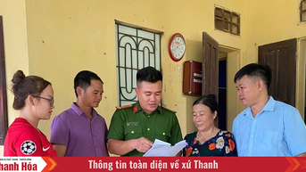 Kien Tho Commune 경찰은 사람들의 법적 인식을 높이기 위해 홍보합니다.