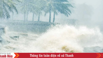 Từ sáng sớm 25/8, vùng biển ven bờ Thanh Hóa có gió giật cấp 11-12