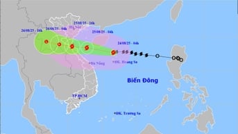 Bão cấp 12 đang hướng thẳng vào Bắc Trung bộ