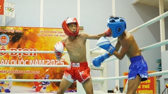 Giải vô địch kickboxing trẻ toàn quốc 2025: Các VĐV tranh 60 bộ huy chương