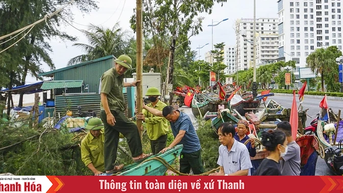 Ngư dân Thanh Hóa khẩn trương “chạy bão” số 5