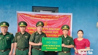 Đồn Biên phòng Mỹ Lý khánh thành và bàn giao 3 nhà đồng đội