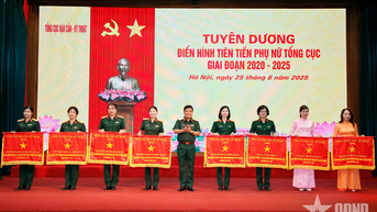 Tổng cục Hậu cần-Kỹ thuật tuyên dương điển hình tiên tiến phụ nữ giai đoạn 2020-2025
