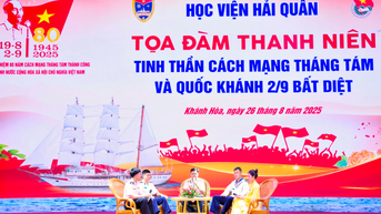 Học viện Hải quân tổ chức tọa đàm thanh niên “Tinh thần Cách mạng Tháng Tám và Quốc khánh 2-9 bất diệt”